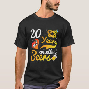 20 jaar ontelbare bieren weddenschap met vrouw Wif T-shirt