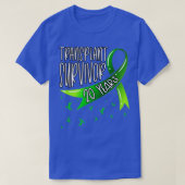 20 jaar Organische transplantatie Survivor Green R T-shirt (Design voorkant)