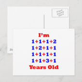 20 jaar oud! briefkaart (Voorkant / Achterkant)