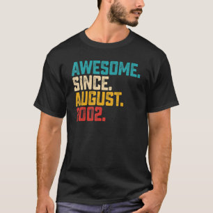20 jaar oud Geweldige sinds 2002 20e geboorte T-shirt