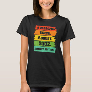 20 jaar oud Geweldige sinds 2002 20e geboorte T-shirt