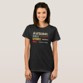 20 jaar oud Geweldige sinds de geboorte van august T-shirt (Voorkant volledig)