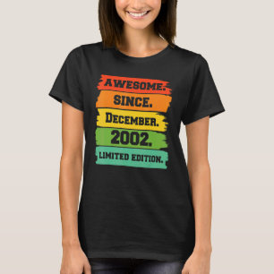 20 jaar oud Geweldige sinds december 2002 20e bi T-shirt