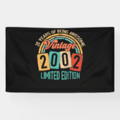 20 jaar oud van Geweldige in 2002 20e verjaardag Spandoek (Horizontaal)