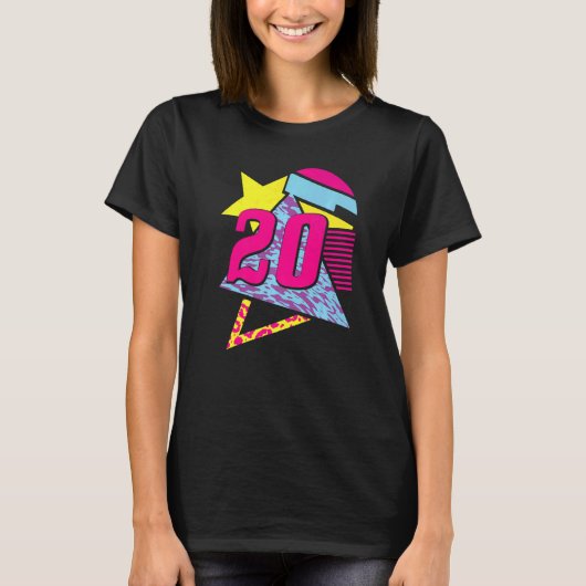 20 jaar oude 20e verjaardag 27 t-shirt (Voorkant)