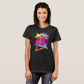 20 jaar oude 20e verjaardag 27 t-shirt (Voorkant volledig)