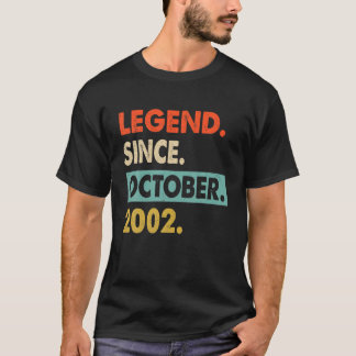 20 jaar oude 20e verjaardag cadeaus legende sinds  t-shirt