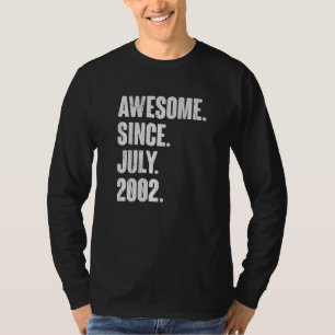 20 jaar oude 20e verjaardag Geweldige sinds juli 2 T-shirt