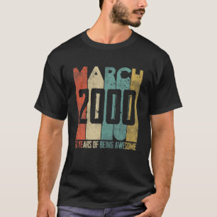 20 jaar oude 20e verjaardag Gift - Retro Ma T-shirt