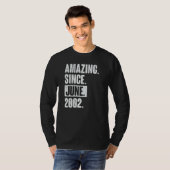 20 jaar oude 20e verjaardag sinds juni 2010 t-shirt (Voorkant volledig)