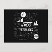 20 jaar oude Bday Geeky Wiskunde 20ste verjaardags Briefkaart (Voorkant)