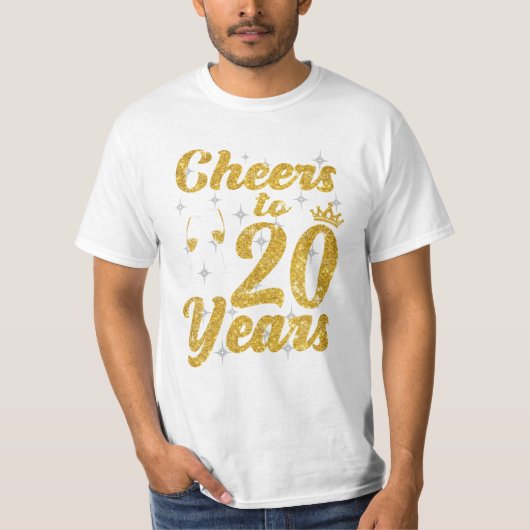 20 jaar oude koningin Schattige T-shirt (Voorkant)