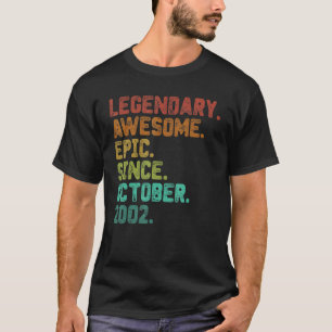 20 jaar oude legering sinds oktober 2002 20e geboo t-shirt