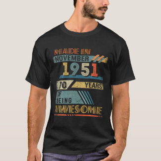 20 jaar oude Retro Birthday Gift Legend sinds Nove T-shirt