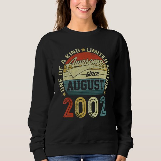 20 jaar oude verjaardag Geweldige sinds augustus 2 Trui (Voorkant)