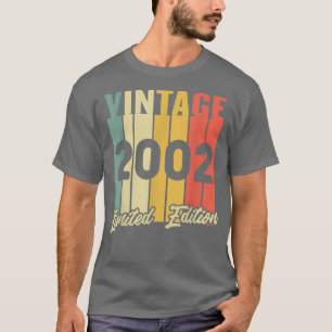 20 jaar oude Vintage 2002 Limited Edition 20th Bir T-shirt
