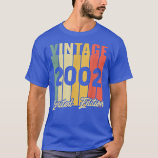 20 jaar oude Vintage 2002 Limited Edition 20th Bir T-shirt