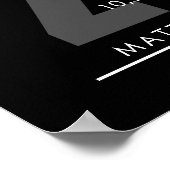 20 jaar pensioen of waardering van de werknemer ca poster (Hoek)