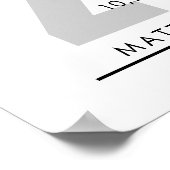 20 jaar pensioen of waardering van de werknemer ca poster (Hoek)