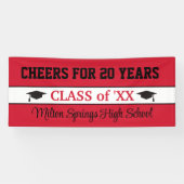 20 JAAR!! Reunion banner van de klasse van de gevi (Horizontaal)