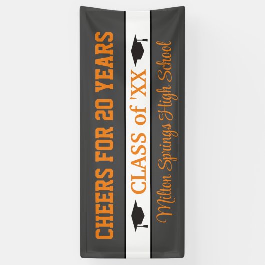 20 JAAR!! Reunion banner van de klasse van de gevi (Verticaal)