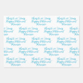 20 jaar Royal Blue Happy Retirement Inpakpapier Vel (Voorkant 2)