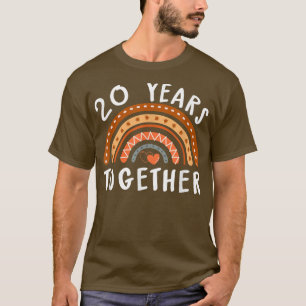 20 jaar samen het 20ste Jubileum voor het huwelijk T-shirt