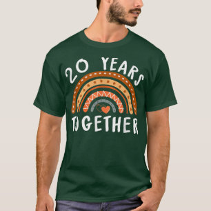 20 jaar samen het 20ste Jubileum voor het huwelijk T-shirt
