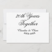 20 jaar samen jubileum naam datum jaar sim kaart (Achterkant)