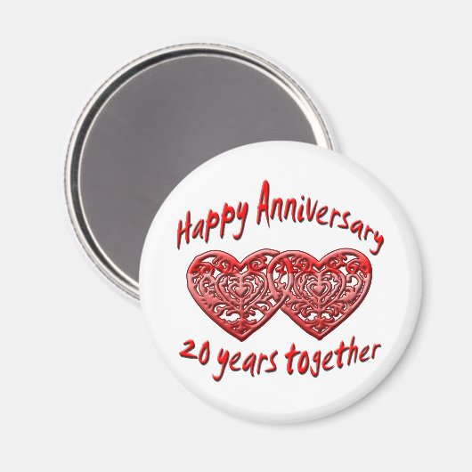 20 jaar samen magneet (Voorkant / Achterkant)