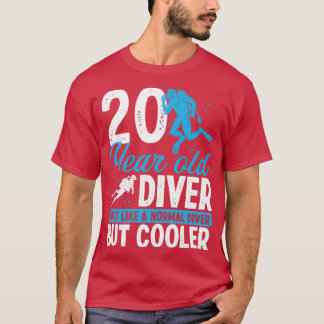 20 jaar Scuba Diving Diver Snorkel 20 jaar T-shirt