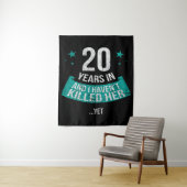 20 jaar trouwdag | familie geschenk wandtapijt wandkleed (In situ)