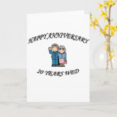 20 JAAR TROUWEN KAART (Gele Bloem)