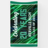 20 jaar vieren! Green Class Reunion banner (Verticaal)