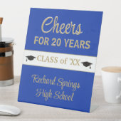 20 JAAR!! Viering Klasse reünie Reclamebord Met Voetstuk (Insitu)