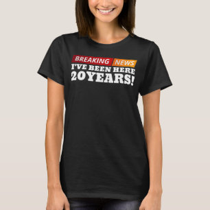 20 jaar werk Jubileum 20e medewerker appreciatio T-shirt