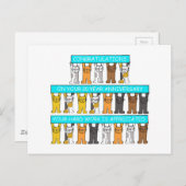 20 jaar werk Jubileum gefeliciteerd Briefkaart (Voorkant / Achterkant)