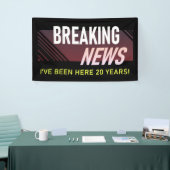 20 Jaar Werken Jubileum Twintigste Werknemer Spandoek (Beurs)