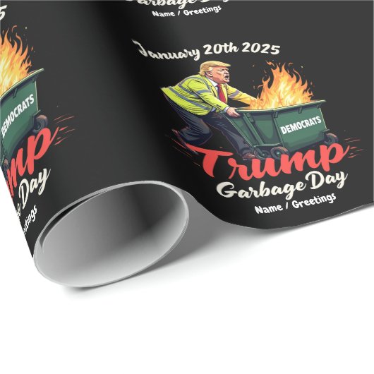 20 jan 2025 Trump vuilnisdag doet politiek ontbran Cadeaupapier (Rol Hoek)