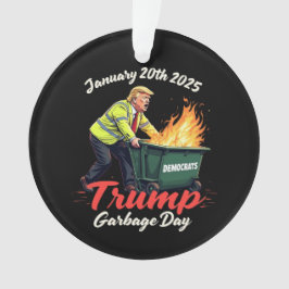 20 jan 2025 Trump vuilnisdag doet politiek ontbran Ornament