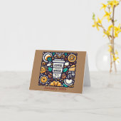 20 jan. - Koffiepauze Dag Kaart (Gele Bloem)