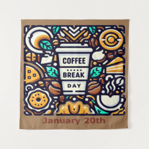 20 jan - Koffiepauze Dag Wandkleed