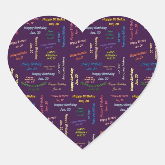 20 januari, 20 september Sticker (Voorkant)