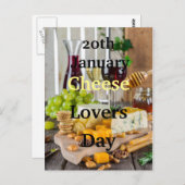 20 januari Dag van de kaasmakerij Briefkaart (Voorkant / Achterkant)