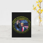 20 januari Funny Inauguration Day 2025 Memorabilia Kaart (Gele Bloem)