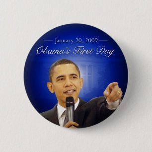 20 januari: Obama's eerste Button