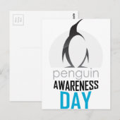 20 januari - Pinguïn Awareness Day Briefkaart (Voorkant / Achterkant)