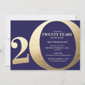 20-jarig bedrijfsjubileum kaart (Voorkant)