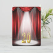 20-jarig huwelijksjubileumfeest kaart (Staand voorkant)