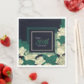 20-jarig jubileum Emerald Green roos Print Servet (Insitu)